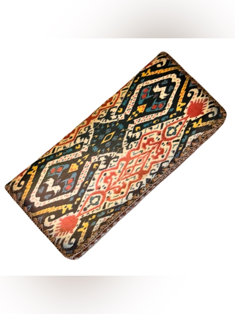 Mlavi Boho Patterned Zip-Around Wallet - Multicol… - image 1